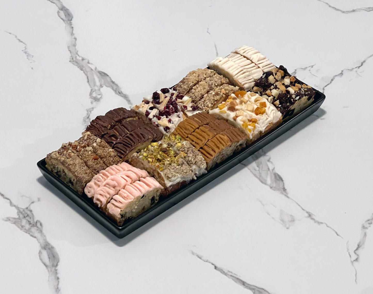 30 Piece Black Ceramic Tray
